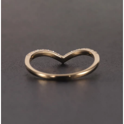 14К цул цагаан алт жинхэнэ моиссанит алмазан хуримын бөгж