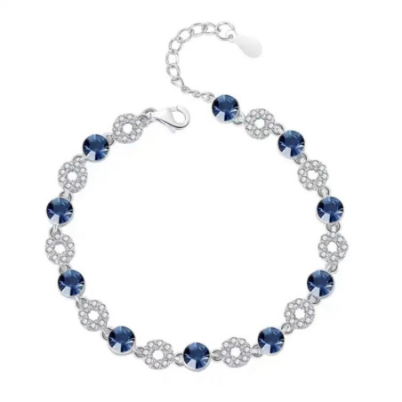 Swarovski crystal bracelet 18K white gold plated S925 silver