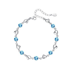 Swarovski crystal bracelet S925 silver 18K white gold plated