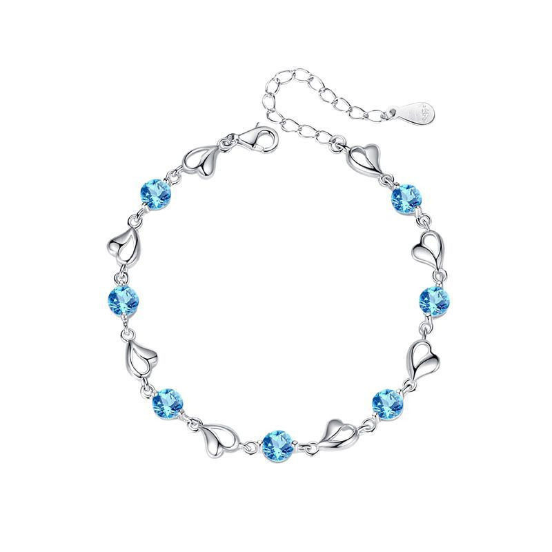 Swarovski crystal bracelet S925 silver 18K white gold plated