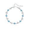 Swarovski crystal bracelet S925 silver 18K white gold plated