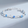 Swarovski crystal bracelet S925 silver 18K white gold plated