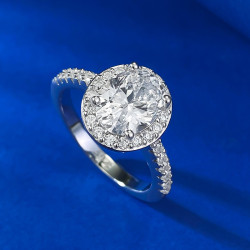 5A Sparkling zircon 18K gold plated Sterling Silver Ring