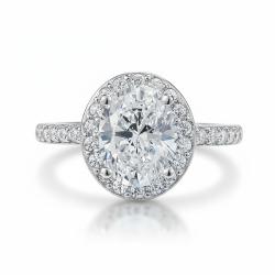 5A Sparkling zircon 18K gold plated Sterling Silver Ring