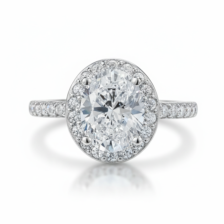 5A Sparkling zircon 18K gold plated Sterling Silver Ring