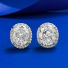 5A Sparkling zircon 18K gold plated Sterling Silver Earring