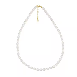 Natural Pearl Chokers Necklace Sterling Silver