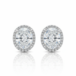 5A Sparkling zircon 18K gold plated Sterling Silver Earring