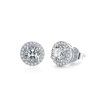 Halo VVS Diamond GRA Certified Moissanite Stud Earring