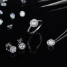 Halo VVS Diamond GRA Certified Moissanite Stud Earring