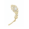 Feathers Fresh water Pearl Brooch,Pendant gold plated