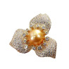 Brooch,Pendant gold plated Natural Fresh water Pearl