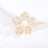 High Grade Natural Fresh water Pearl Brooch,Pendant 18K gold plated