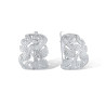 Gold plated  Sterling Silver Sparkling white zircon Earring