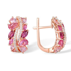 Pink Sapphire   Genuine 925 Sterling Silver set