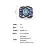 Sparkling Blue Spinel Earrings Ring Set S925 Solid silver