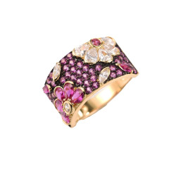 Sapphire Ruby Sterling Silver Fine Jewelry