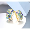 Mosaic Style Enamel S925 Sterling Silver Set