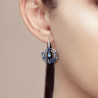 Blue Spinel Dangle Earrings S925 Solid silver